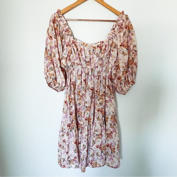 NWT byTiMo Feathe Floral‎ Print Babydoll Dress - Picture 5 of 9